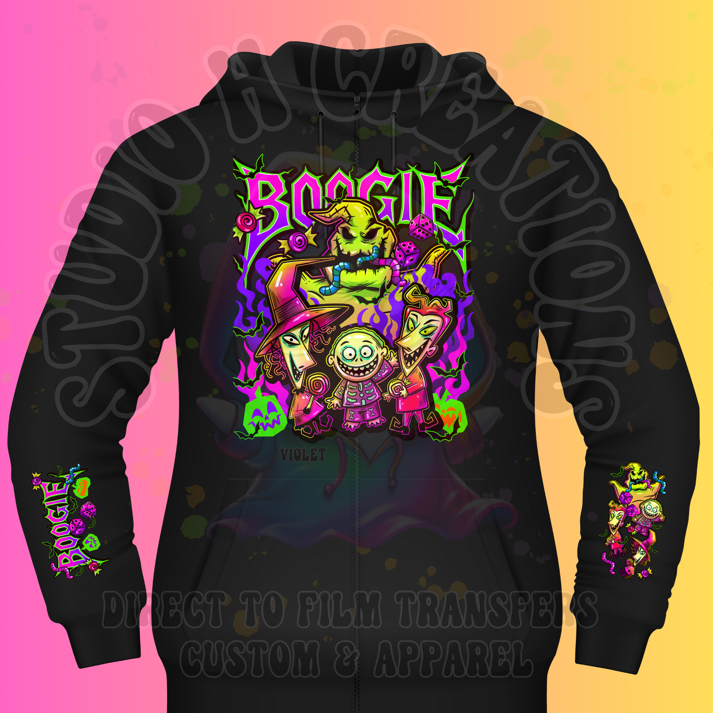 Oogie Boogie Nightmare Before Christmas Halloween Neon Apparel