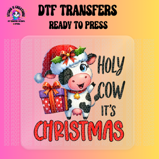 Holy Cow It's Christmas DTF Transfer 97