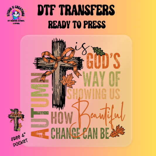 Autumn Gods Way DTF Transfer Ready to Press 143