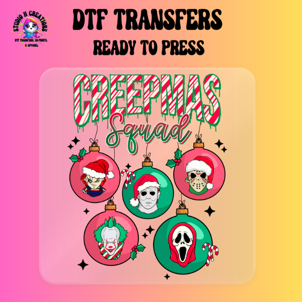 Creepmas Squad DTF Transfer Ready to Press 144