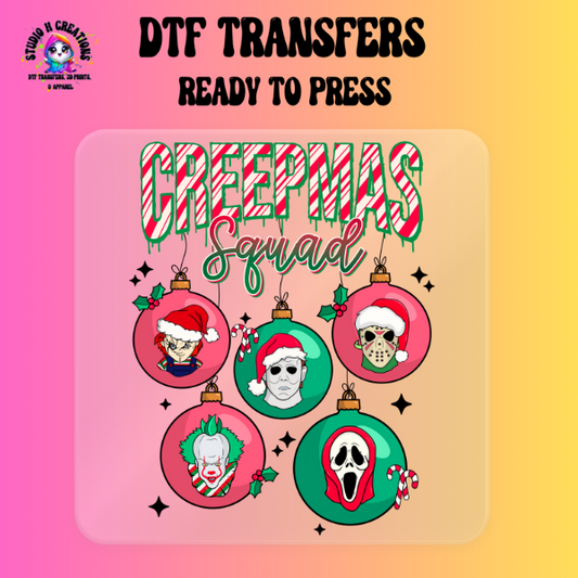 Creepmas Squad DTF Transfer Ready to Press 144