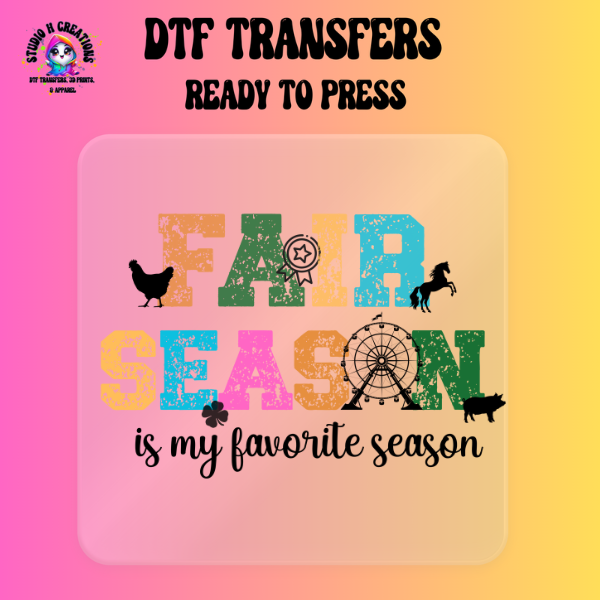 Fair Season DTF Transfer Ready to Press 145