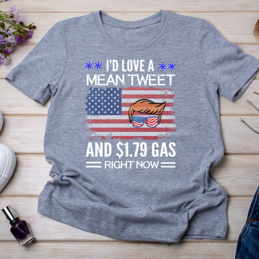 Trump I'd Love a mean Tweet and $1.79 Gas Right Now Transfer 45