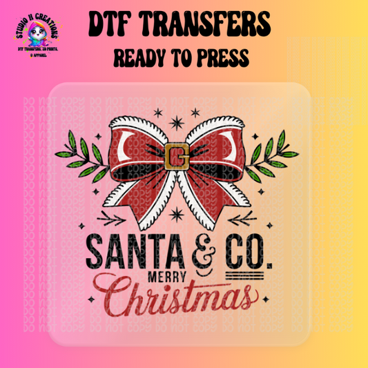 Santa & Co Merry Christmas DTF Transfer 84